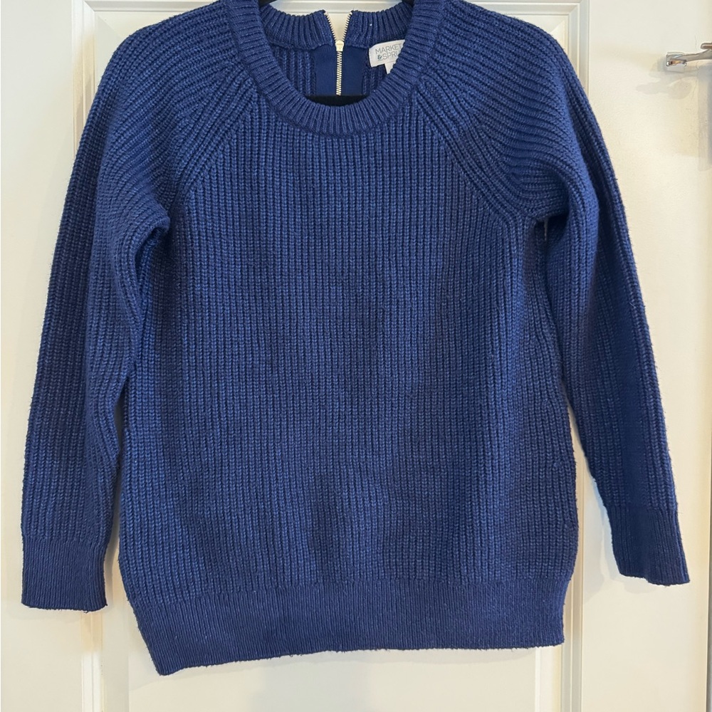 Market & Spruce Blue Sweater